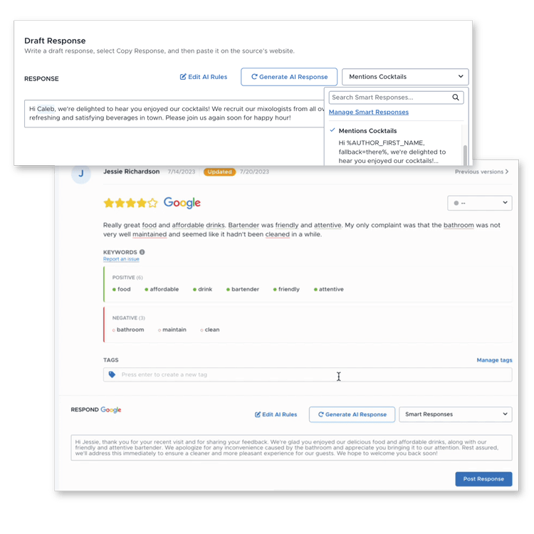 review response tool
